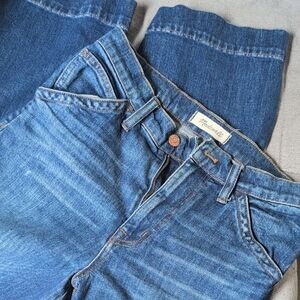 Madewell High Rise Denim Jeans in Deep Blue